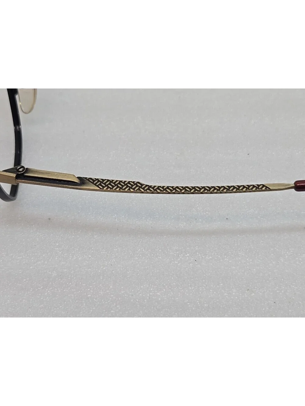 Vtg AO American Optical  Safety Tortoise Bronze Metal Frame Only 49-20-140